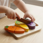 Juego Didáctico de Corte con Velcro – Frutas o Verduras