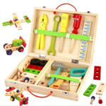 Maleta de herramientas de madera