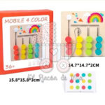 Juego de lógica y clasificación por colores