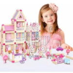 Castillo de princesa armable de madera