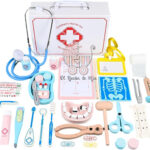 Maletín de Doctor(a) y dentista con insumos de madera